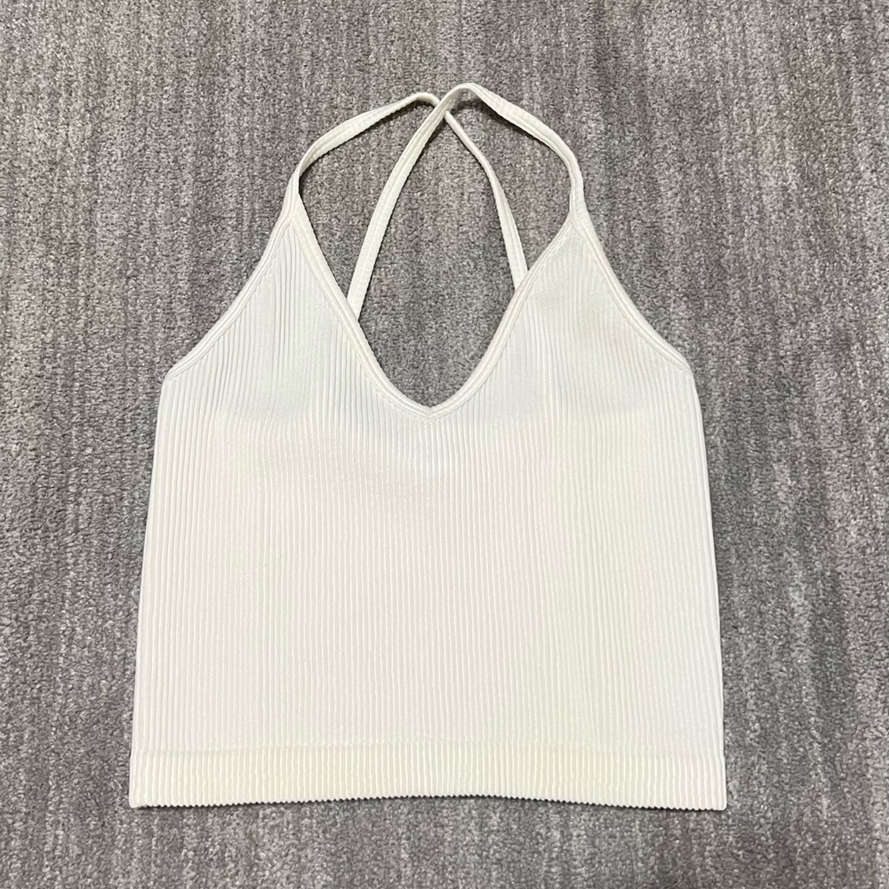 Arizona Jean Company Cream Ribbed Camisole